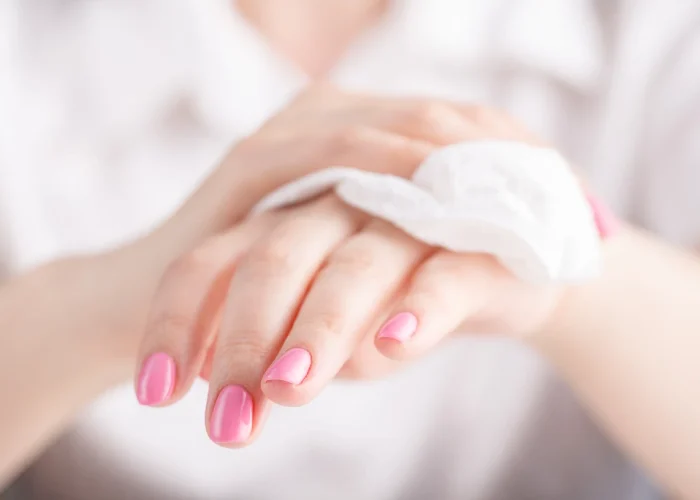 Excessive sweating of hands reduction with Marti Derm Hand Wipes