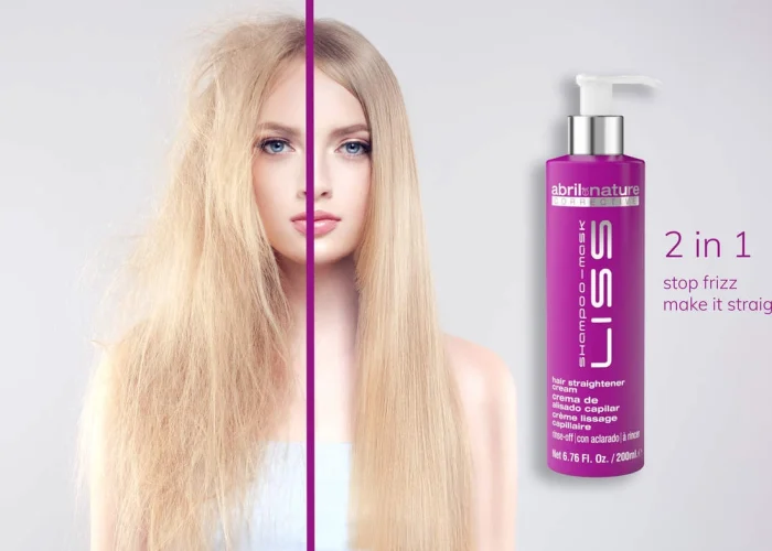 Young lady think how to fix dry damaged hair
